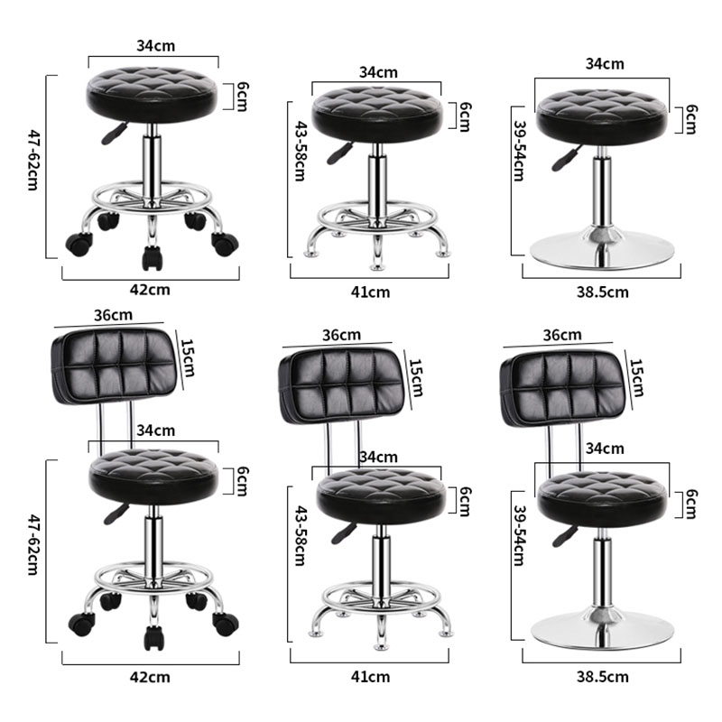Barber Chairs With Rotation Stools,Beauty Manicure Salon Chair,Hairdressing,Stool,Red Lifting,Home Furniture,Customized