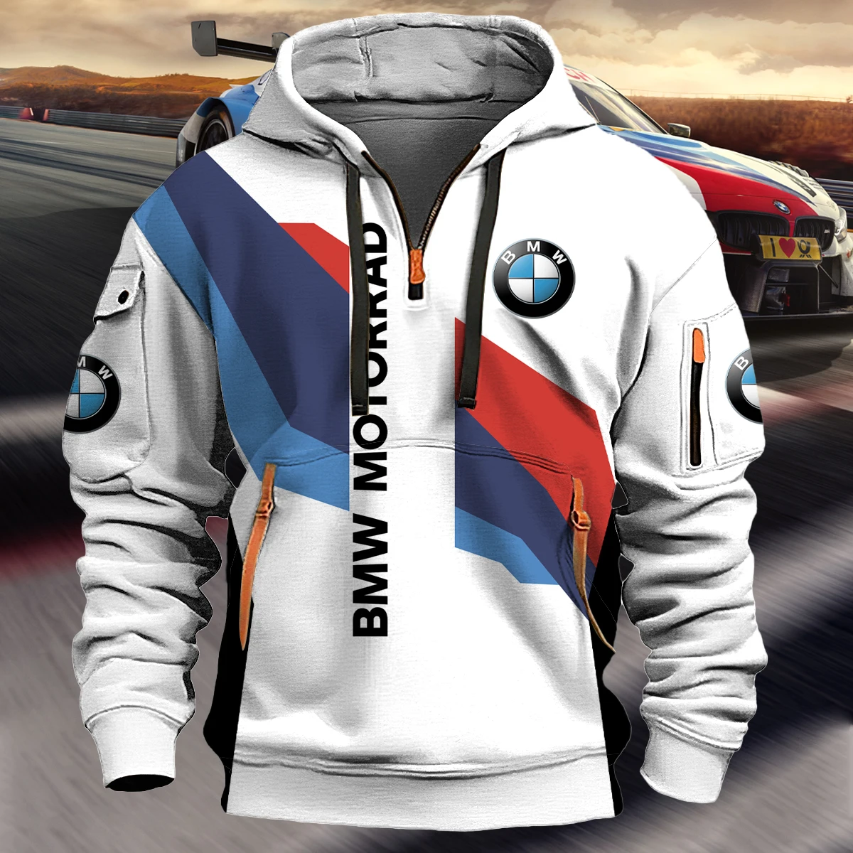 Высококачественная толстовка с капюшоном BMW 2022, большая мужская и женская свободная толстовка, модная толстовка с капюшоном BMW, утолщенная бархатная толстовка
