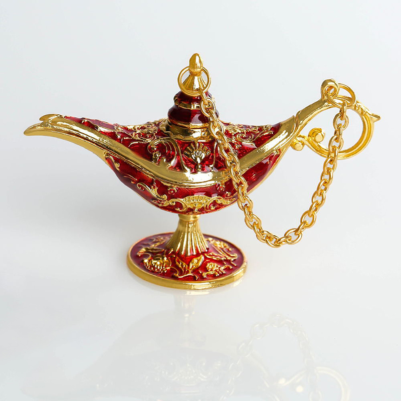 Aladdin Lamp Vintage Legend Magic Genie Wishing Light Tabletop Decor Crafts Home Wedding Decoration Gift For Party Home Decor