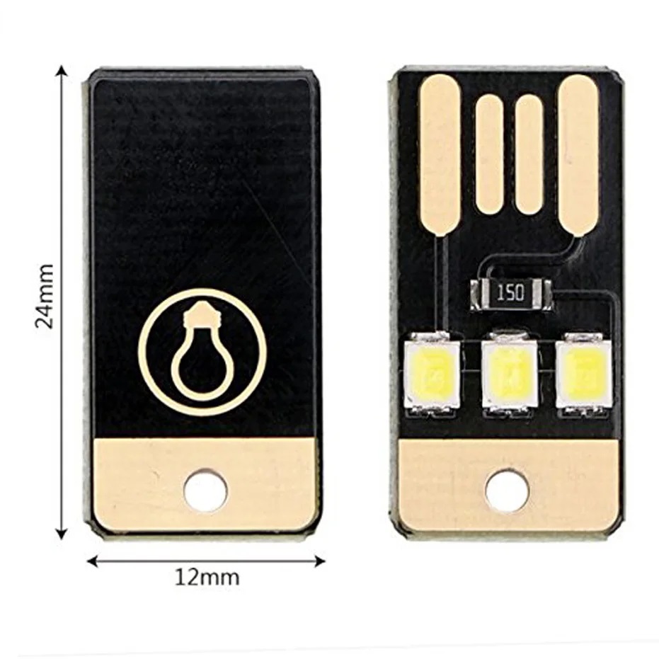20 Pack Book Light Mini Night Light 2835SMD Book Lamp Bulb 5V 0.2W Led Usb Light for Power Bank Computer Laptop