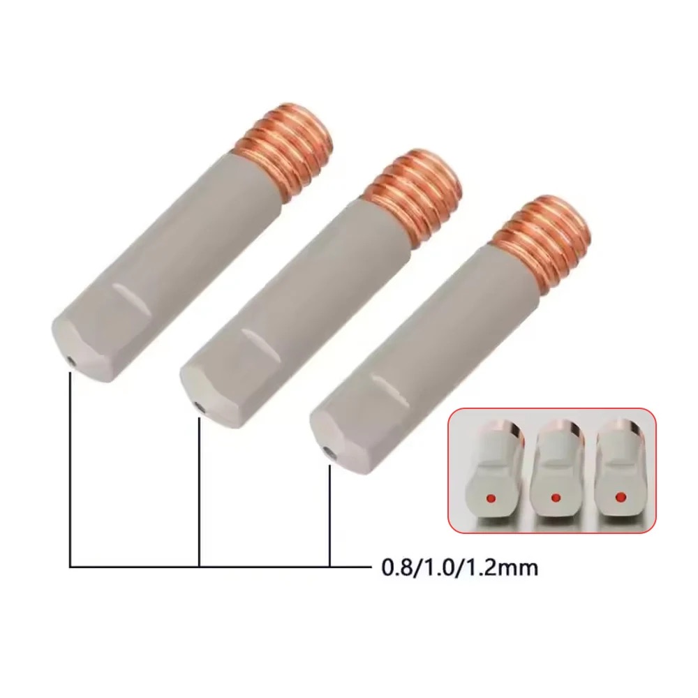 9Pcs/Pack MB-15ak 0.8/1.0/1.2mm MIG Torch Nozzle Tip Holder Protection 15AK MIG MAG Welding Torch New Coating Protection Nozzle