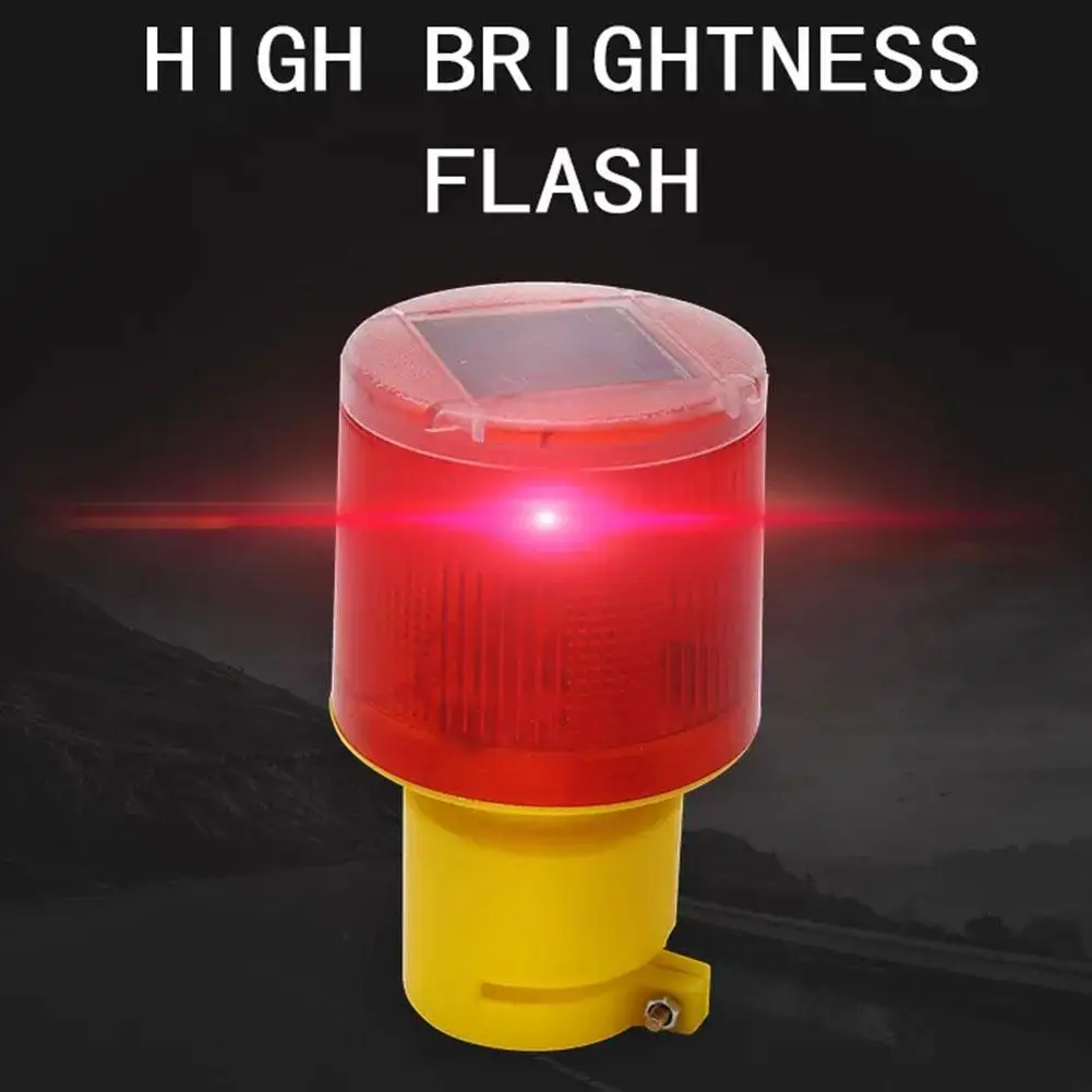 Solar LED Emergency Light Solar Traffic Tower Crane Warning Light LED Bulb Lamp For Construction Site Harbor Road Marine Lamp