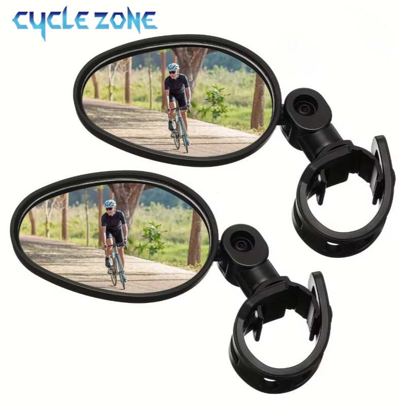 Bike Mirror Cycling Rear View Mirrors 360 Degree Adjustable Rotatable Handlebar Mirror Wide-Angle MTB Road Bycicle Accessories