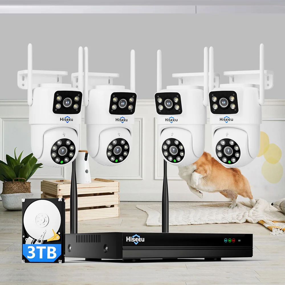 16-канальный Беспроводной NVR Двойная линза 6MP(3MP+3MP)