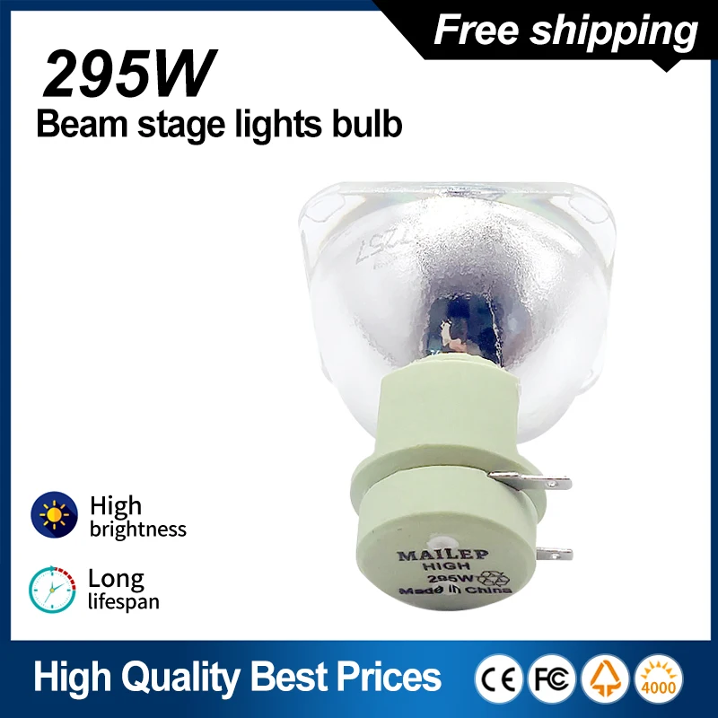 Envío gratis 1 unids/lote 14R lámpara SIRIUS HRI 295W bombilla de luz con cabezal móvil reemplazable con lámpara MSD Platinum Sharpy 14R 295w