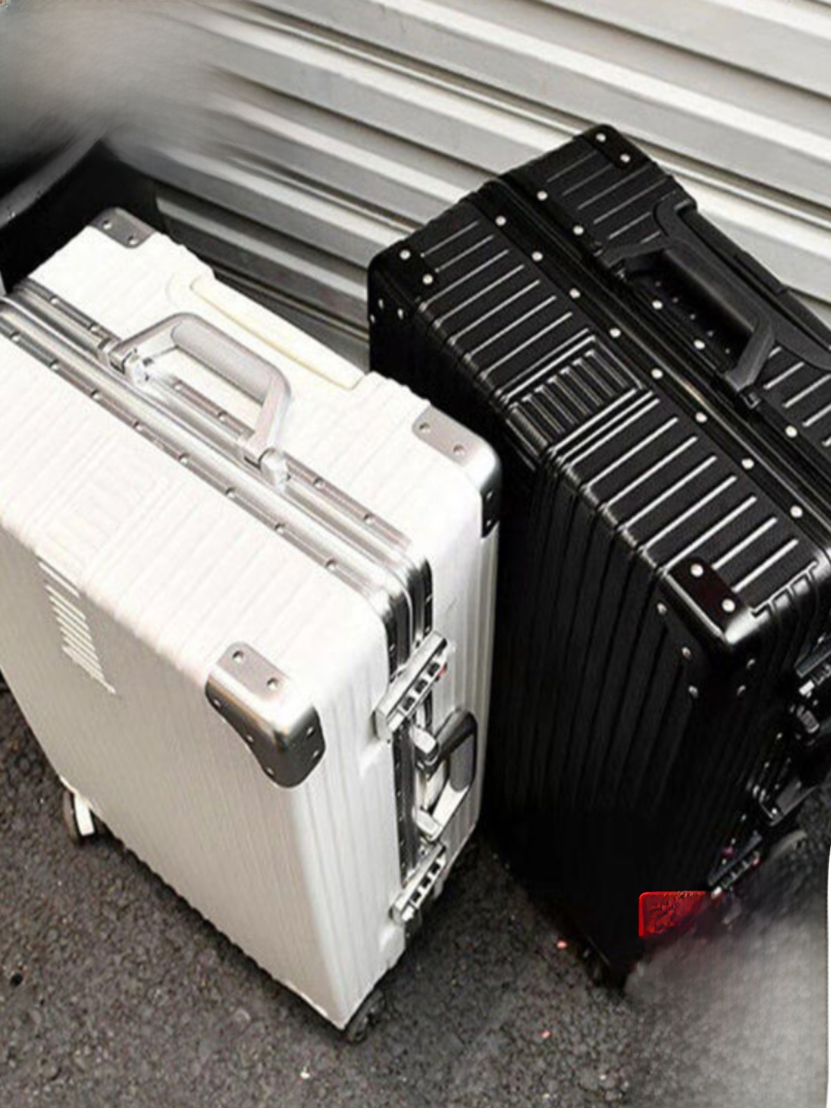 韓国スタイルの大容量旅行スーツケース男子学生プルロッド荷物ボックスアルミフレーム防水 ABS PC ファッショナブルなバッグ