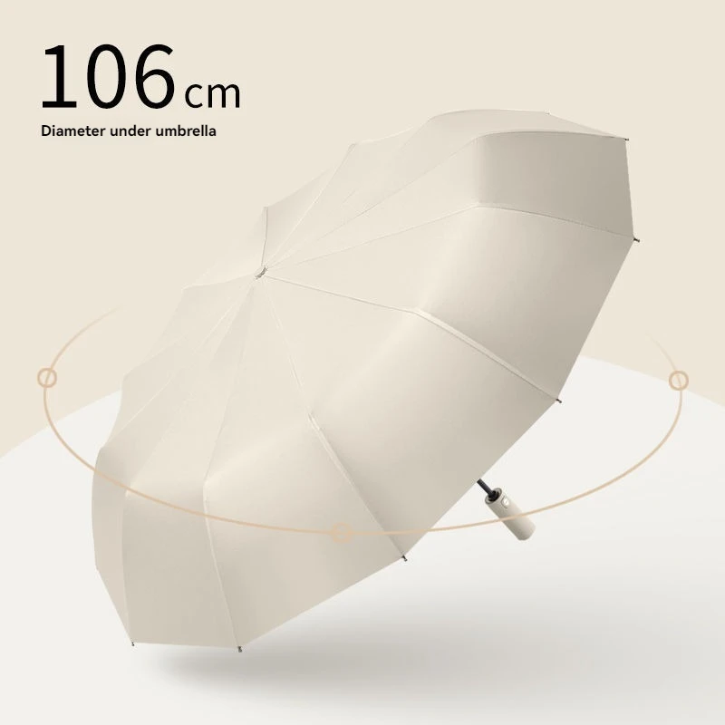 12 Bone Morandi Fully Automatic Umbrella Black Glue Sunscreen Sun Umbrella Plus Sun Umbrella Wholesale