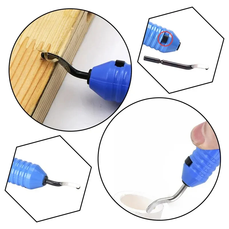 Raschietto per sbavatura Coltello per rifilatura a mano NB1100 Rimozione taglio smusso Manico per utensile per bordi di scarto in plastica in lega di alluminio con lama