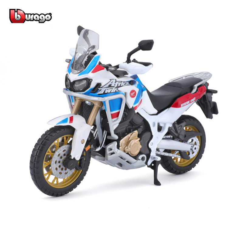 Bburago 1:18 simulation alloy motorcycle Honda Africa Twin Adventure authorized  model toy car gift collection
