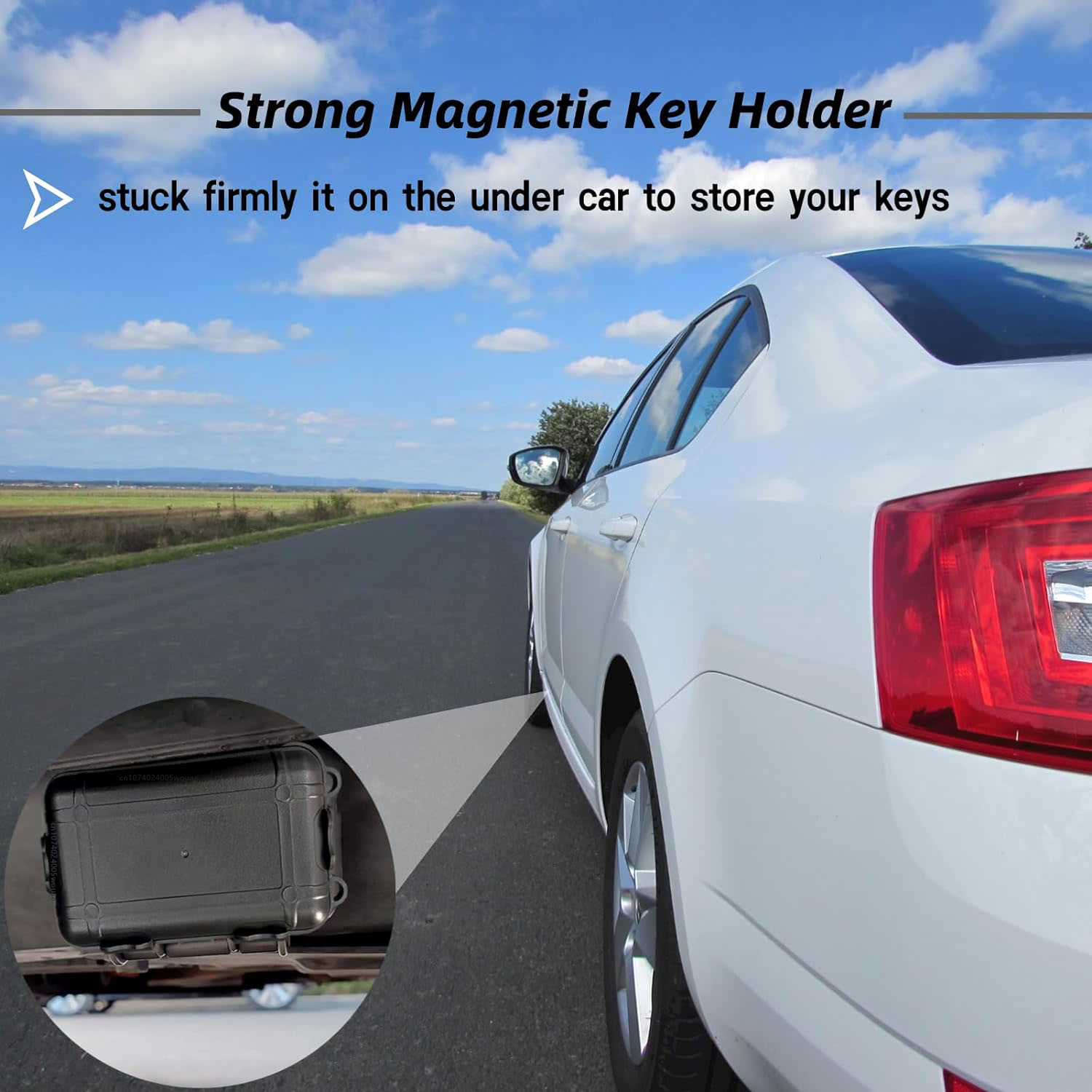 MINI Magnetic Key ผู้ถือภายใต้รถซ่อนกล่องกุญแจกันน้ํา Key Hider กันสนิมกล่องมัลติฟังก์ชั่นสําหรับอะไหล่ Key GPS Locator
