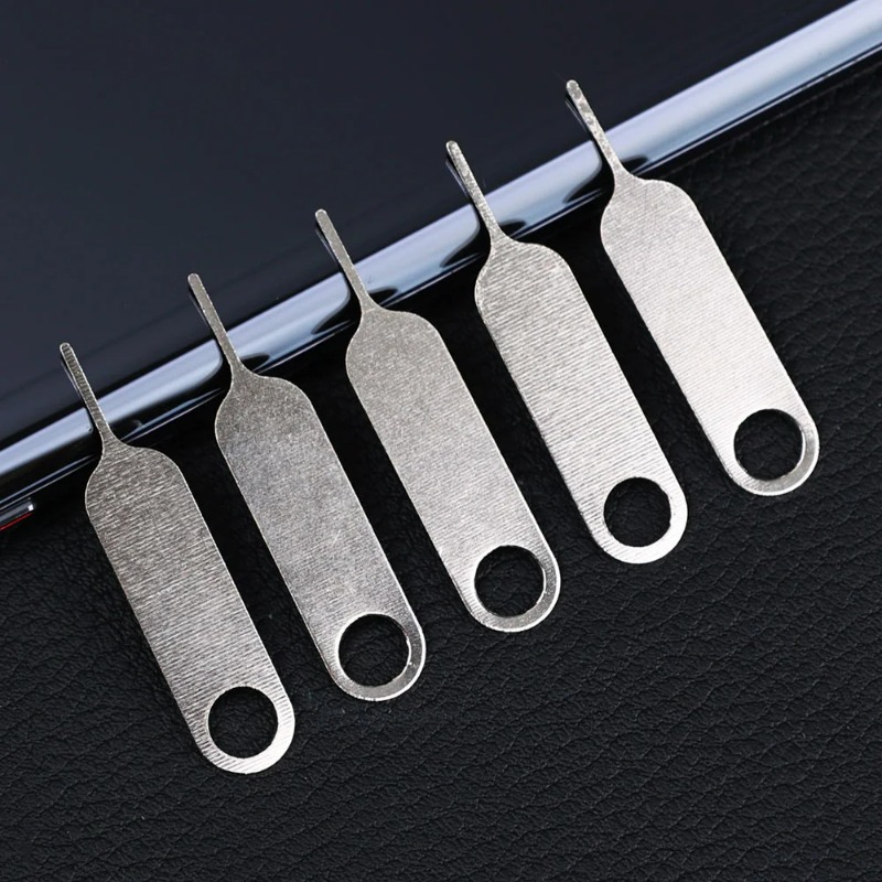 Sim Card Tray Ejector Eject Pins Key Removal Tool for IPhone IPad Samsung Huawei Xiaomi Tablet Universal Metal Removal Needle