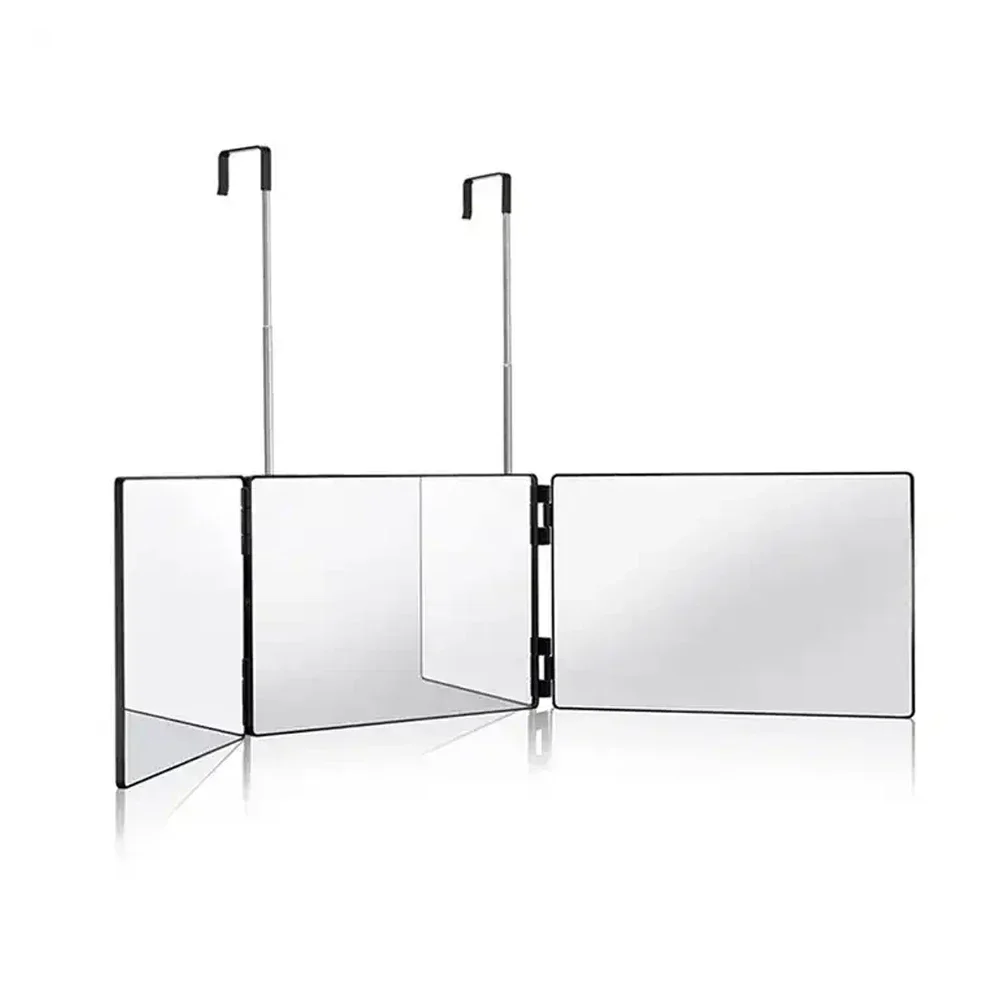 Retractable Adjustable Hanging Three Mirrors Makeup Folding Three Mirrors Three Fold Mirror Spot Portable Cosmetic