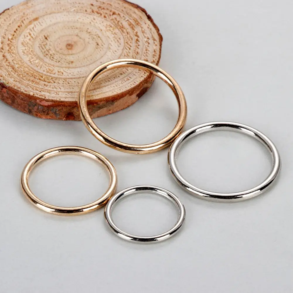 10 Stück Metall O Ring Silber Gold Metall Schnalle Tasche Teile Näh zubehör langlebige DIY Handwerk liefert Rucksack Gürtel Dekor