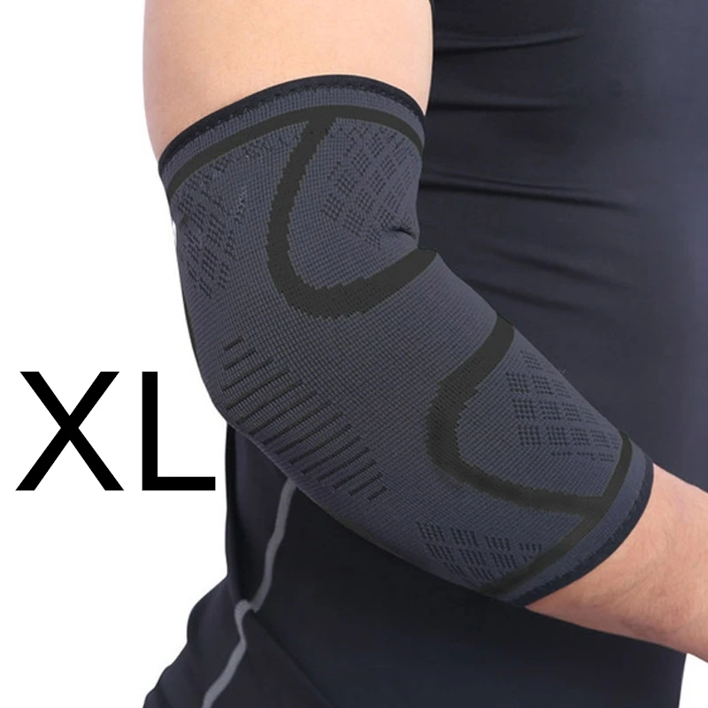 1 pieza soporte de codo elástico gimnasio Fitness almohadilla protectora de nailon absorber el sudor deportes seguridad baloncesto juego brazo manga codera