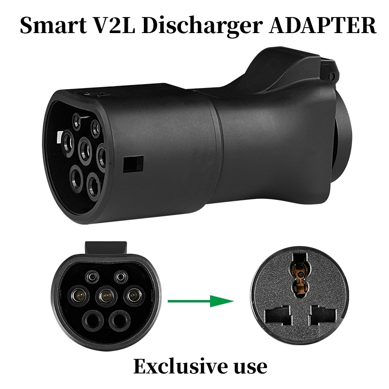Compatible con vehículo descargador Smart EVs V2L a cargar para adaptador de descargador de coche tipo 2, Compatible con coche Smart 1/3
