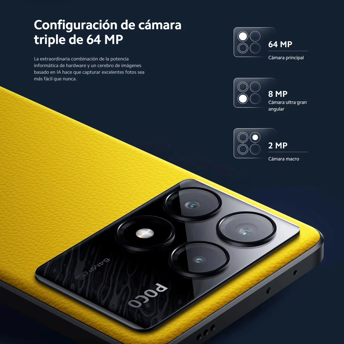 POCO X6 Pro 5G Versión Global Smartphone Dimensity 8300-Ultra 6.67"Flujo AMOLED DotDisplay 64MP NFC