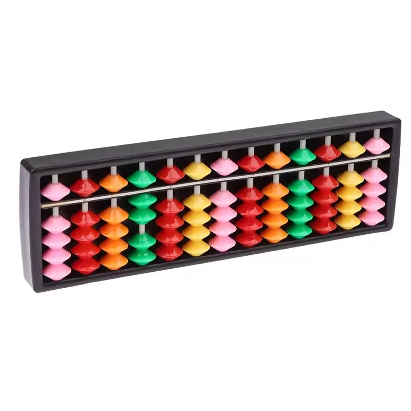 1PC Strumento di Apprendimento Della Matematica Per I Bambini Portatile Cinese 13 Cifre Colonna Abaco Aritmetica Soroban Calcolo Conteggio