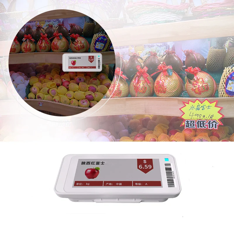 1/2/3/4/5 шт. BLE 5.0 2.1'' Smart Retail Tags E ink Display ESL For Supermarket Electronic Shelf Label Digital Labels Update APP