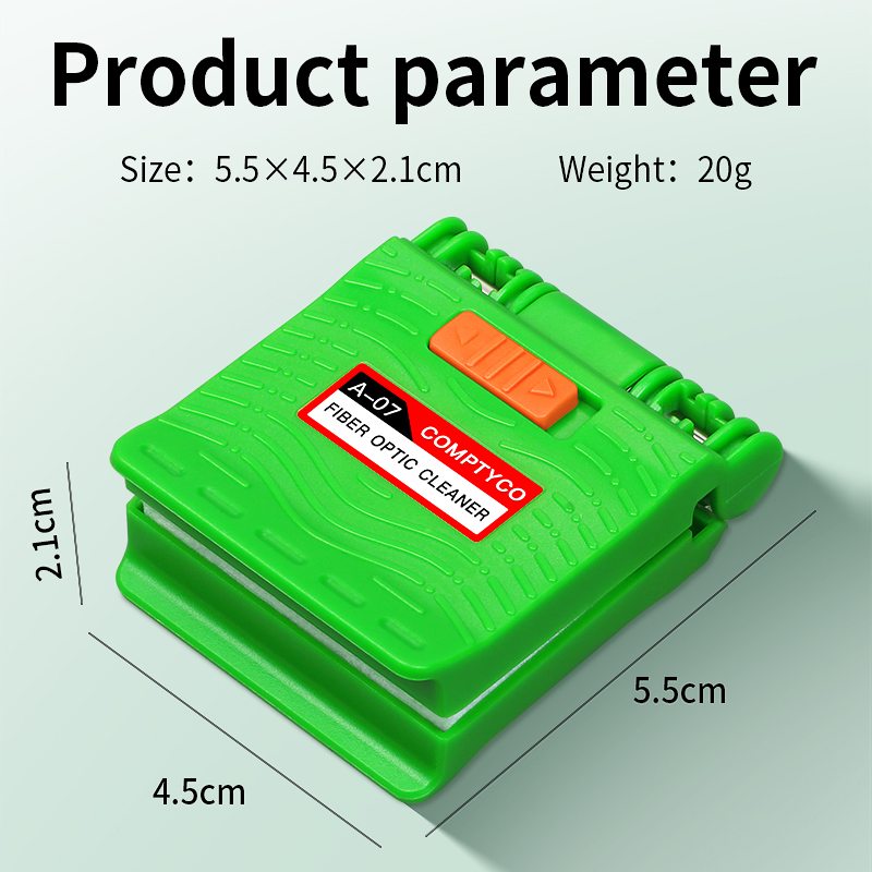 COMPTYCO A-07 Optical Fiber Core Wiping Cleaning Tool Fiber Optic Cleaner With Cleaner Cotton/Alcohol Storage Bottle (Empties)