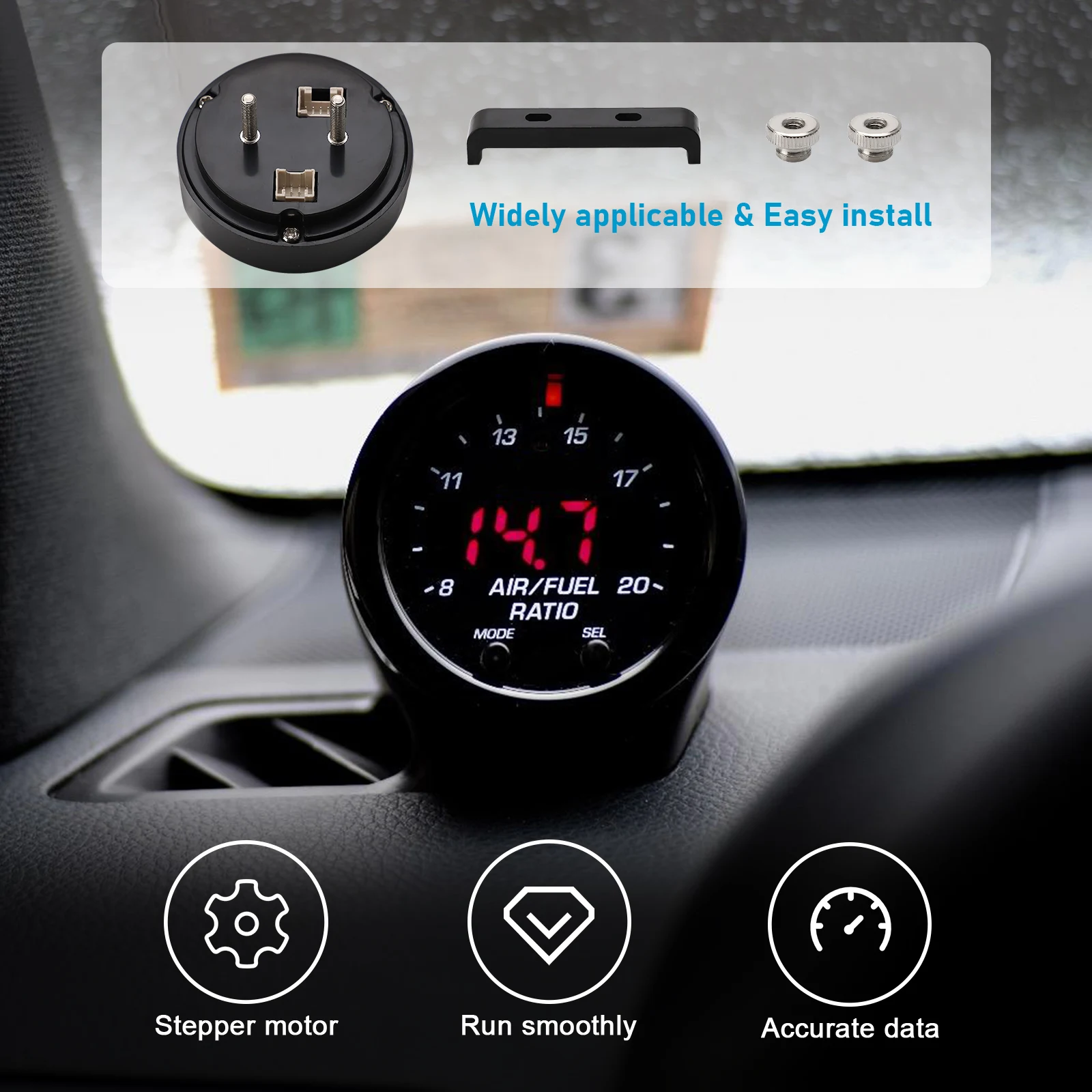 O2 Controller Luft Kraftstoff Verhältnis Gauge Kit EM 30-0300 X-Serie Breitband UEGO AFR LSU 4,9 0258017025 Sensor Kit für Auto Sauerstoff Sensor
