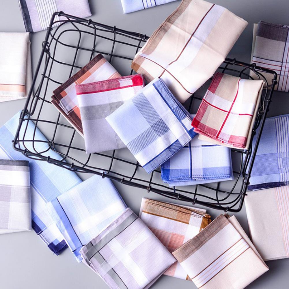 男性用の英国スタイルのストライプの市松模様のハンカチ,綿100%,結婚披露宴のポケット,仕事用,38x38cm, 5個