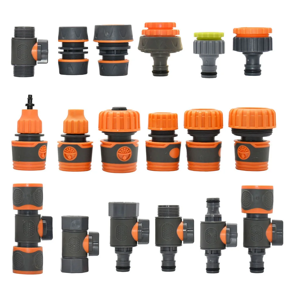 Vòi Xịt Sân Vườn Đầu Nối Nhanh 1/2 3/4 1 Inch Ống Nối Ngăn Nước Kết Nối 16/20/32Mm Sửa Chữa liên Hệ Thống Thủy Lợi Lắp