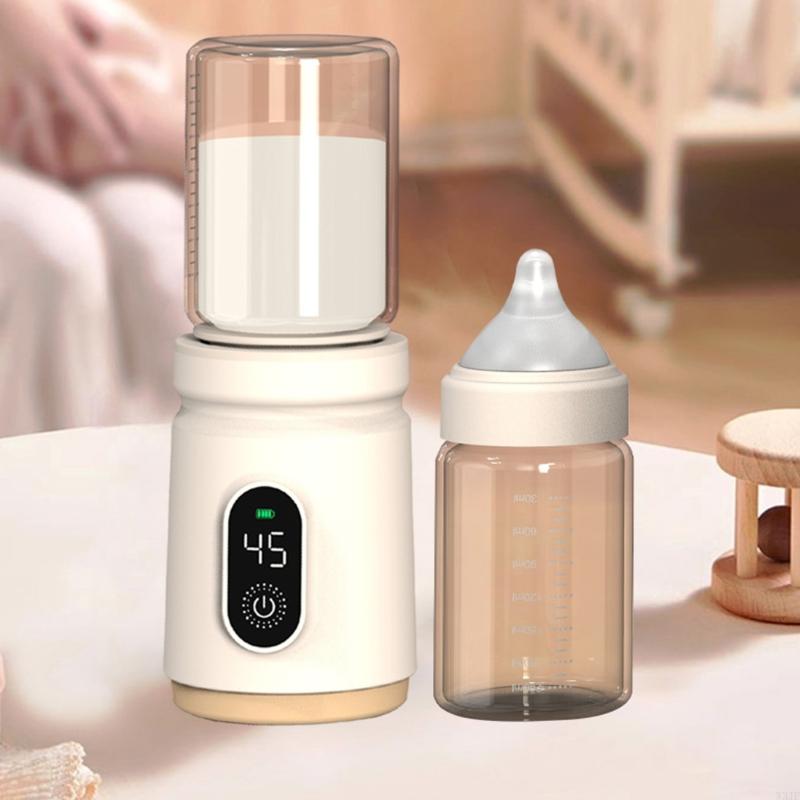 Chai W3JF ấm hơn / bộ chuyển đổi màn hình LCD Hiển thị nhanh chóng sưởi ấm sữa trẻ với chai thủy tinh chống rò rỉ toàn