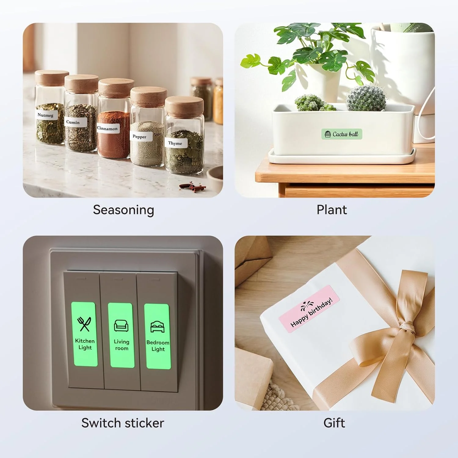 ป้ายกระดาษ Self-Adhesive สําหรับ Niimbot D110 D11 D11H D101 Mini แบบพกพาเครื่องพิมพ์รูปแบบต่างๆการ์ตูนสีสติกเกอร์กระเป๋า
