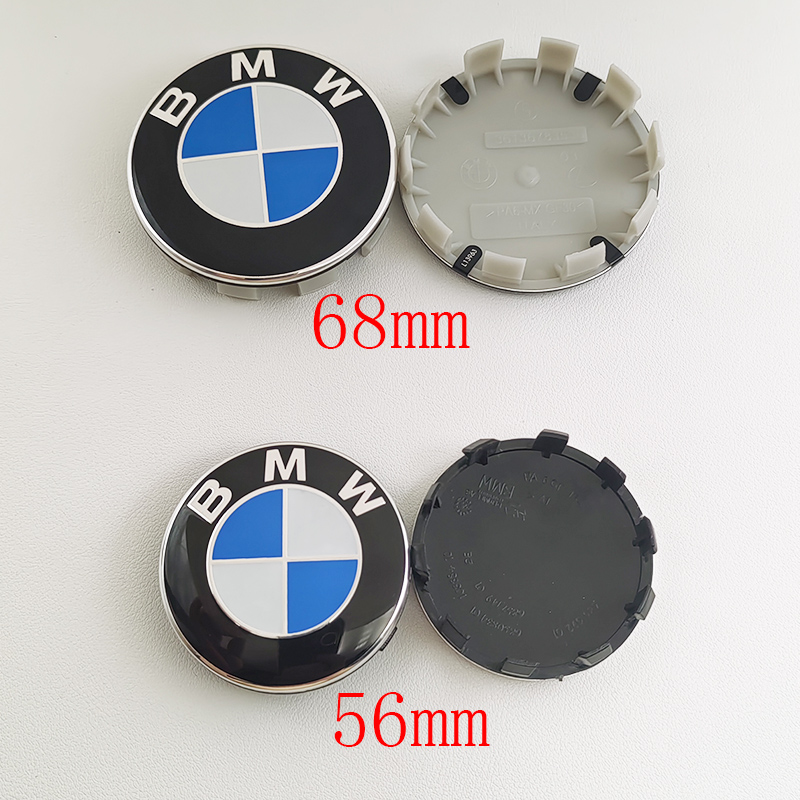 Centre de roue de voiture, 4 pièces, bleu blanc, 56MM 68MM, capuchons Hup, pour BMW E36 E39 E46 E60 E90 E90 F10 F30 G20 G21 G30 G11 F15 X5