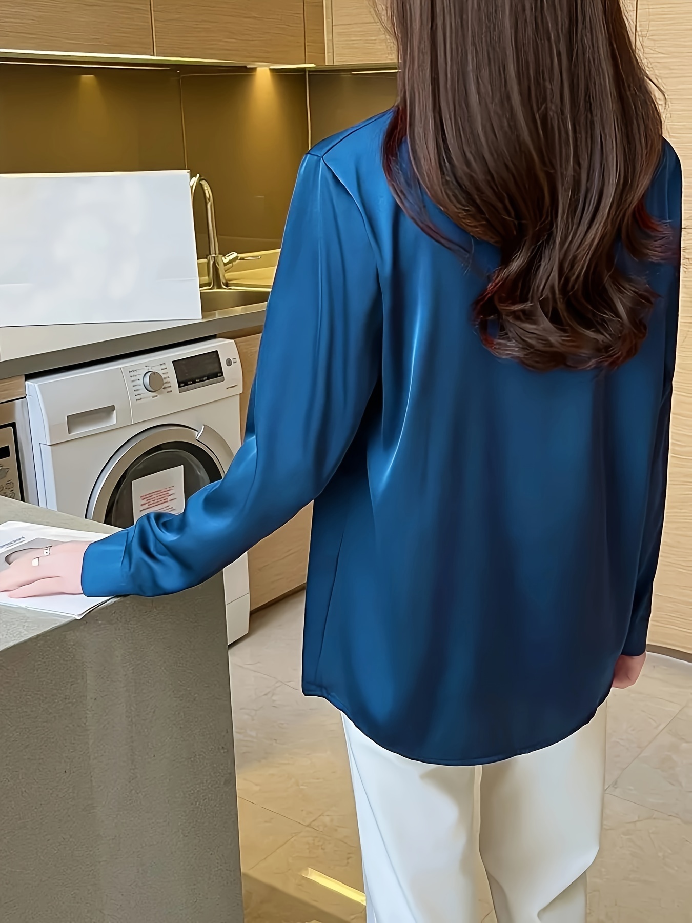 Novas camisas elegantes de cetim cor sólida camisas femininas moda causal blusas femininas camisas de manga longa topos blusas mujer