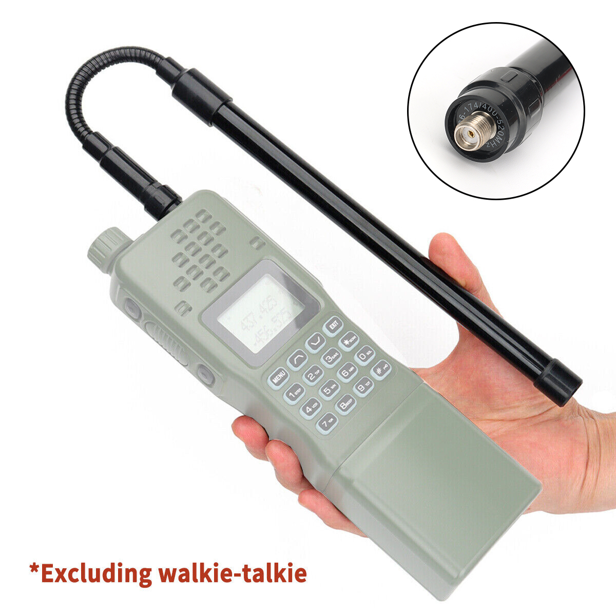 Abbree faltbare Schwanenhals taktische Antenne biegbare SMA-F für Baofeng UV-5R Quan sheng UV K5 Walkie Talkie