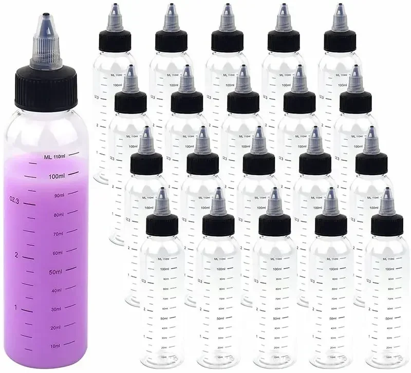 5 Chiếc 30-250Ml Tốt Nghiệp Trong Suốt Nhựa Dẻo Bình Rỗng Nhọn Mũi Chai Tinh Dầu Thả Chai Mẫu Lỏng Bình du Lịch Lọ