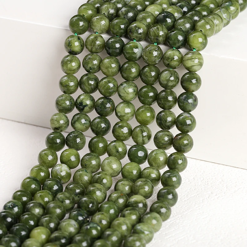 4 6 8 10mm pedra natural cor escura contas de jade do sul redondo solto espaçador jasper para fazer jóias diy colar pulseira
