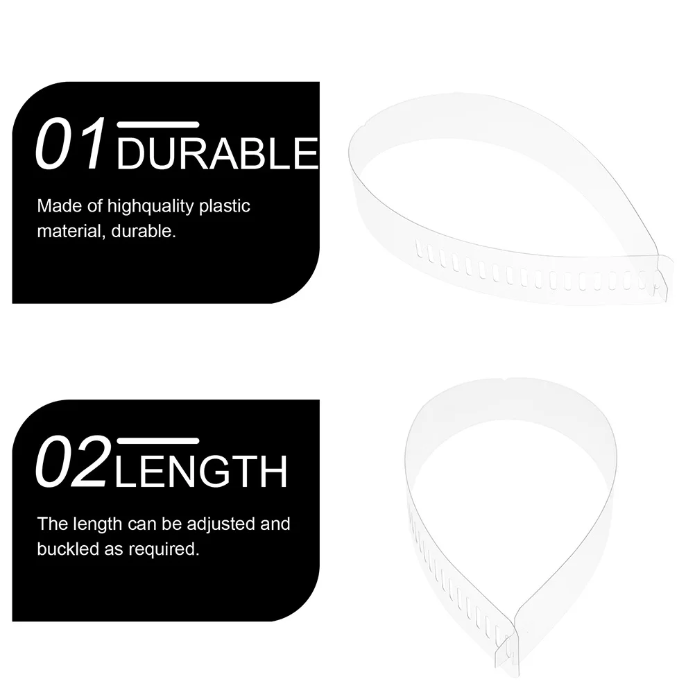 Bandes de Supports en plastique réglables, 50 pièces, outils de fixation de col de chemise durables, outils pour chemises, fournitures de fixation de col