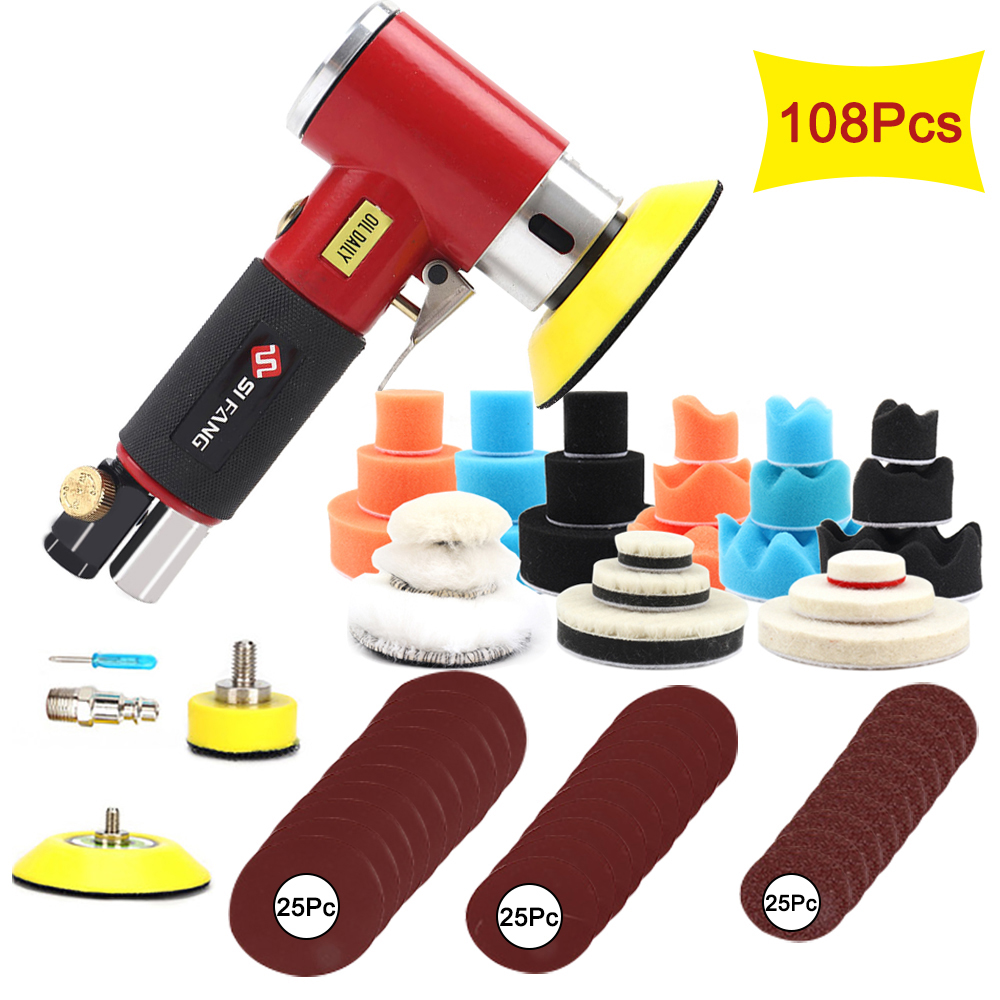 SIFANG ponceuse à Air orbite aléatoire Mini rectifieuse pneumatique pour le polissage de voiture polisseuse de ponçage à Air à grande vitesse