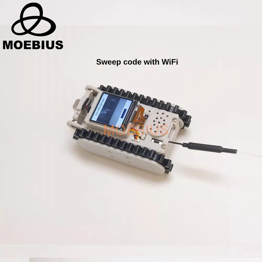 Robot inalámbrico de seguimiento de coche, dispositivo de inspección de tuberías, vídeo con cámara, enseñanza, Esp32, código de escaneo, redes, Programa de bricolaje, Juguetes