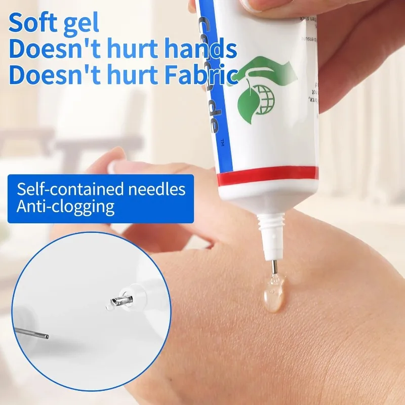Powerful Fabric Glue Quick Dry Fabric Patching Glue Versatile Fabric Repair Seam Adhesive for Clothing Textiles Waterproof Agent