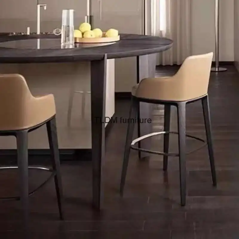 Sillas altas De comedor para Bar, Taburetes De recepción, color blanco, Vintage, Mostrador De mediados De siglo, juegos De muebles De jardín