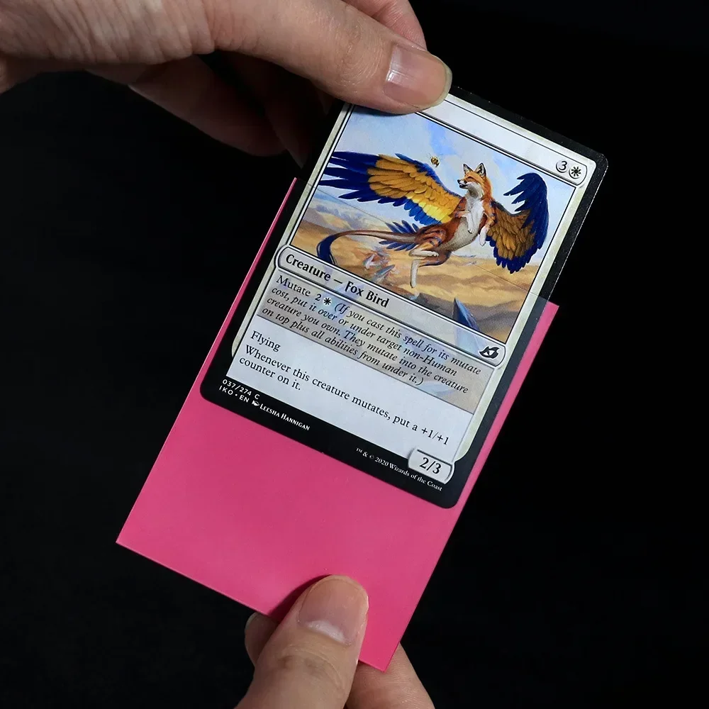 100 pçs/set 66x91mm fosco tamanho padrão mangas de cartão tcg protetor de cartas de negociação para tarot escudo jogos de tabuleiro capa mágica pkm