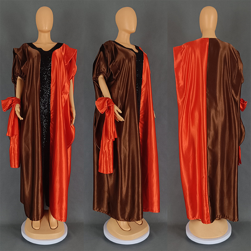 여성용 아프리카 전통 드레스, 아프리카 의상, Dashiki Ankara 의상 가운, Abayas 로브, 무슬림 카프탄 맥시 롱 원피스, 2024