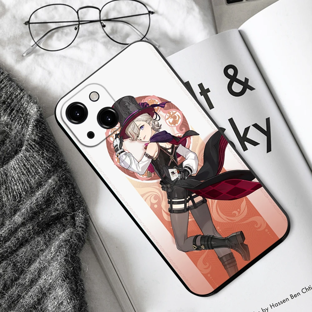 เคสโทรศัพท์ lyney Fontaine genshin impact 4.0 Character Magician สำหรับ iPhone 14 13 12 11 PRO MAX MINI XS x XR SE3 2 7 8 PLUS