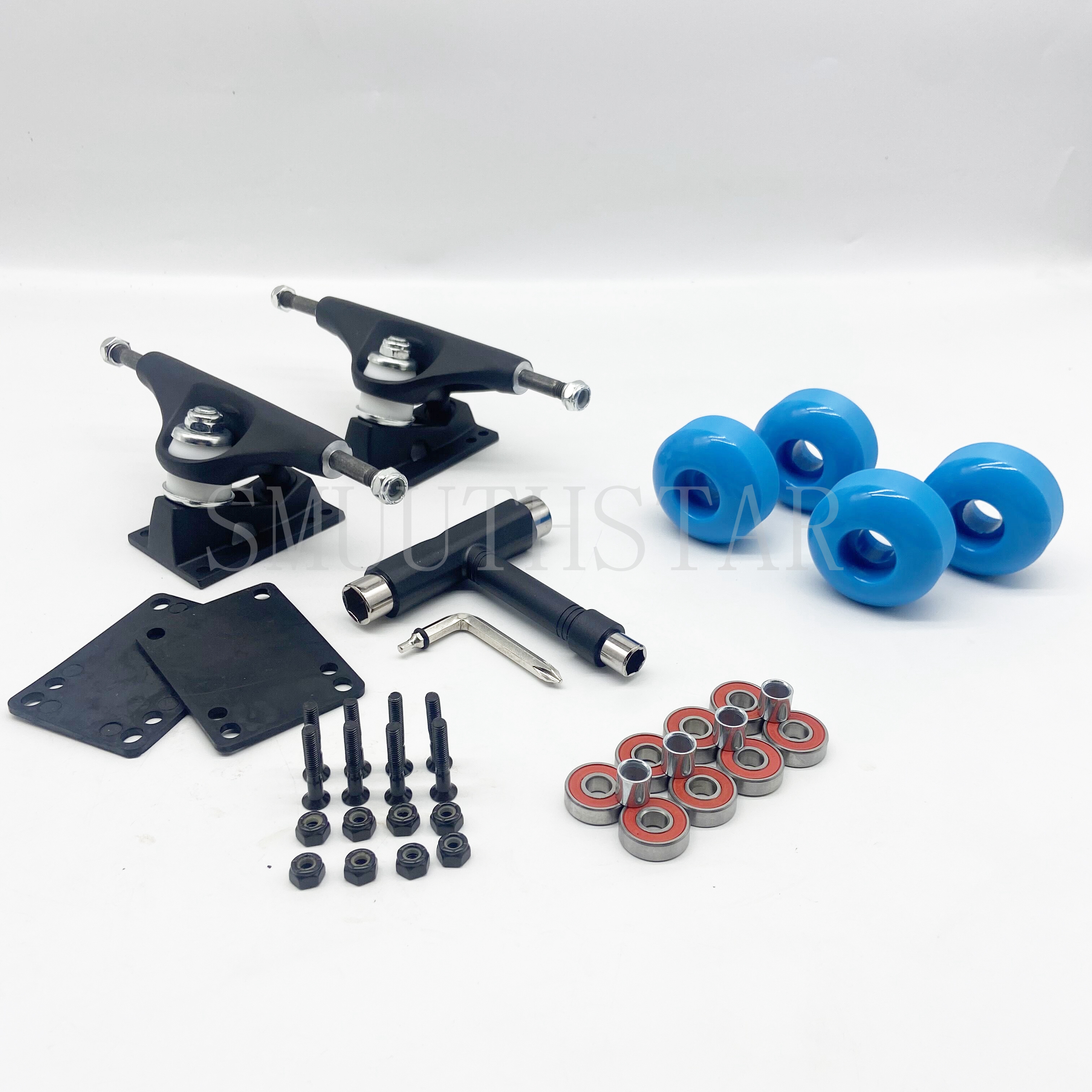 New Arrival Skateboard Wheels 95A Double Rocker Skate Wheel 52mm*32mm With 5 Inch Skateboard Trucks High-Speed Silent Bearing