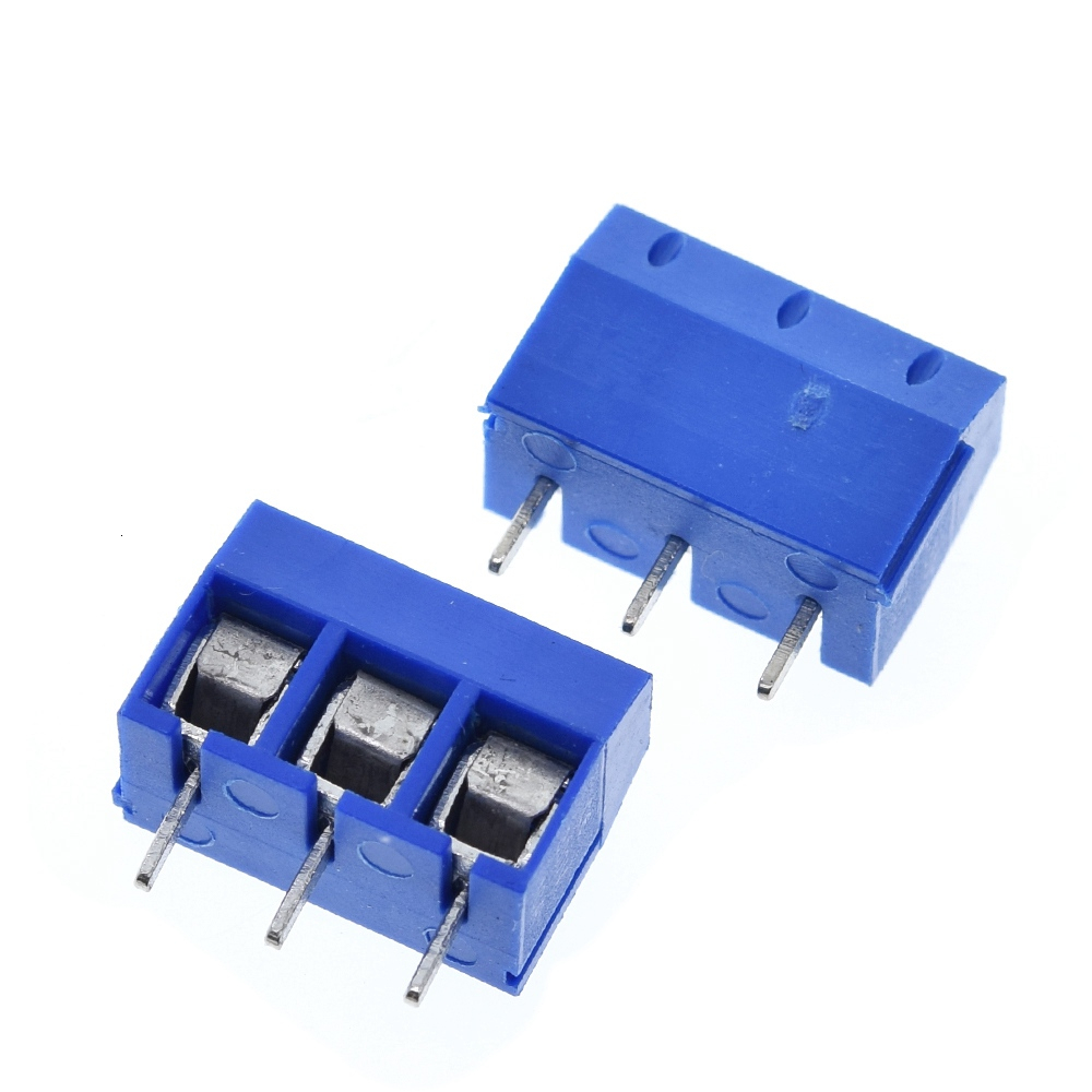 TZT 10/30/50 Uds terminales de tornillo de 3 pines-conector de bloque paso de 5mm 5,08-301-3P 301-3P 3 pines para componente electrónico TZT