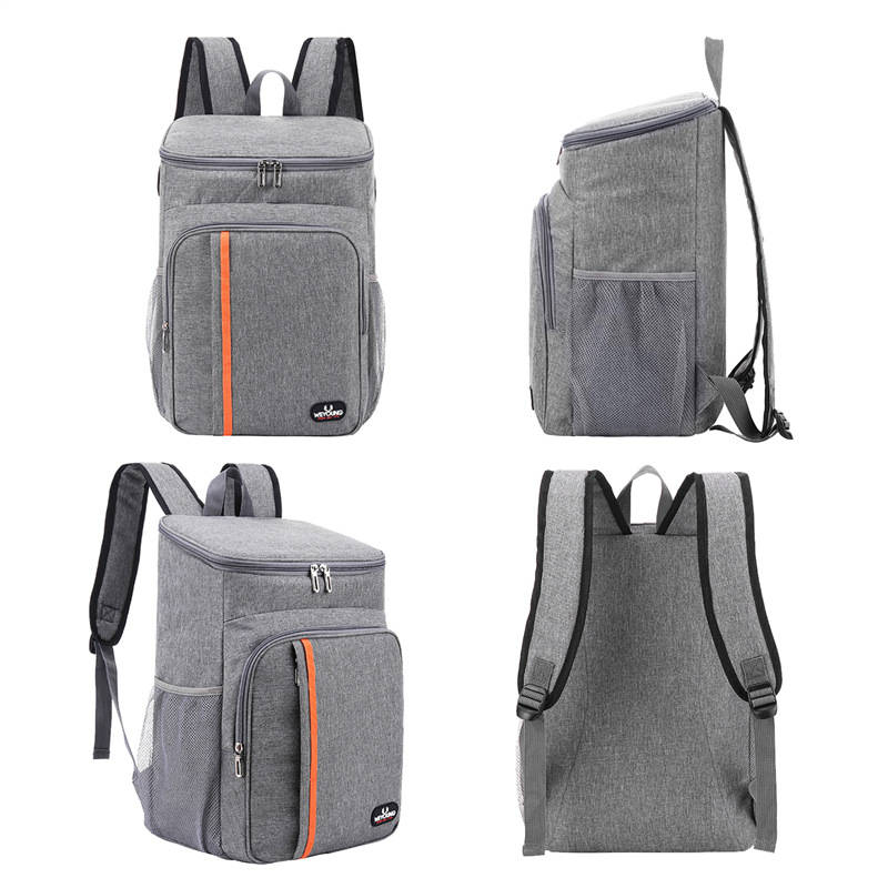 Sac à déjeuner thermique Portable 18l, boîte à nourriture, refroidisseur étanche Durable, étui isolé sur glace, barbecue Camping Oxford dîner sacs à dos Icebox