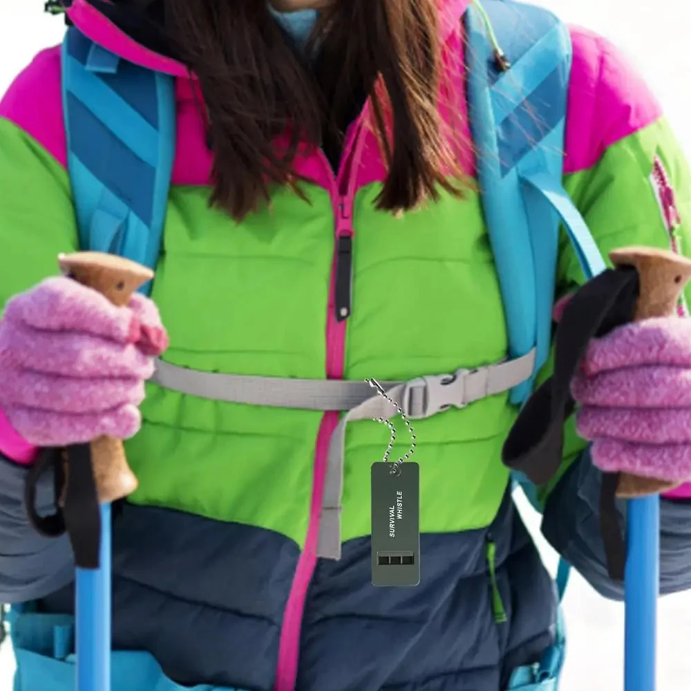 Hochwertige 3-Frequenz-Pfeife für den Außenbereich, Notfall-Überlebenspfeife für Camping, Wandern, Jagd, Überlebenspfeifenausrüstung