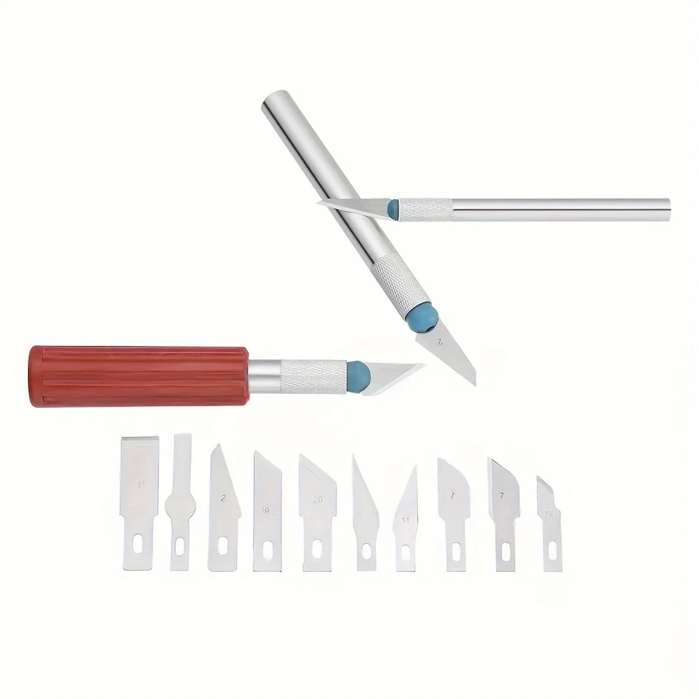 Ensemble de couteaux de passe-temps pour artisan, ensemble d'outils de coupe de précision, comprend Wieshammof, usage léger à rapide, 13 pièces