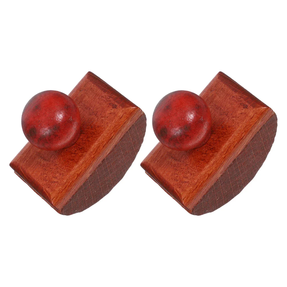 2 Pcs Calligraphy Seal RV Pins Red Ink Pads for Stamping Blotter Wood Work Blotting Paper Blotters