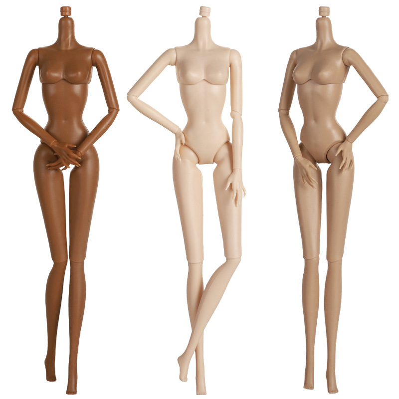 ヨーロッパのファッション 1/6 BJD 人形ボディ可動関節ヌード人形 11 関節ボディ人形 29 センチメートルブラウンホワイトスキン人形子供 DIY おもちゃギフト