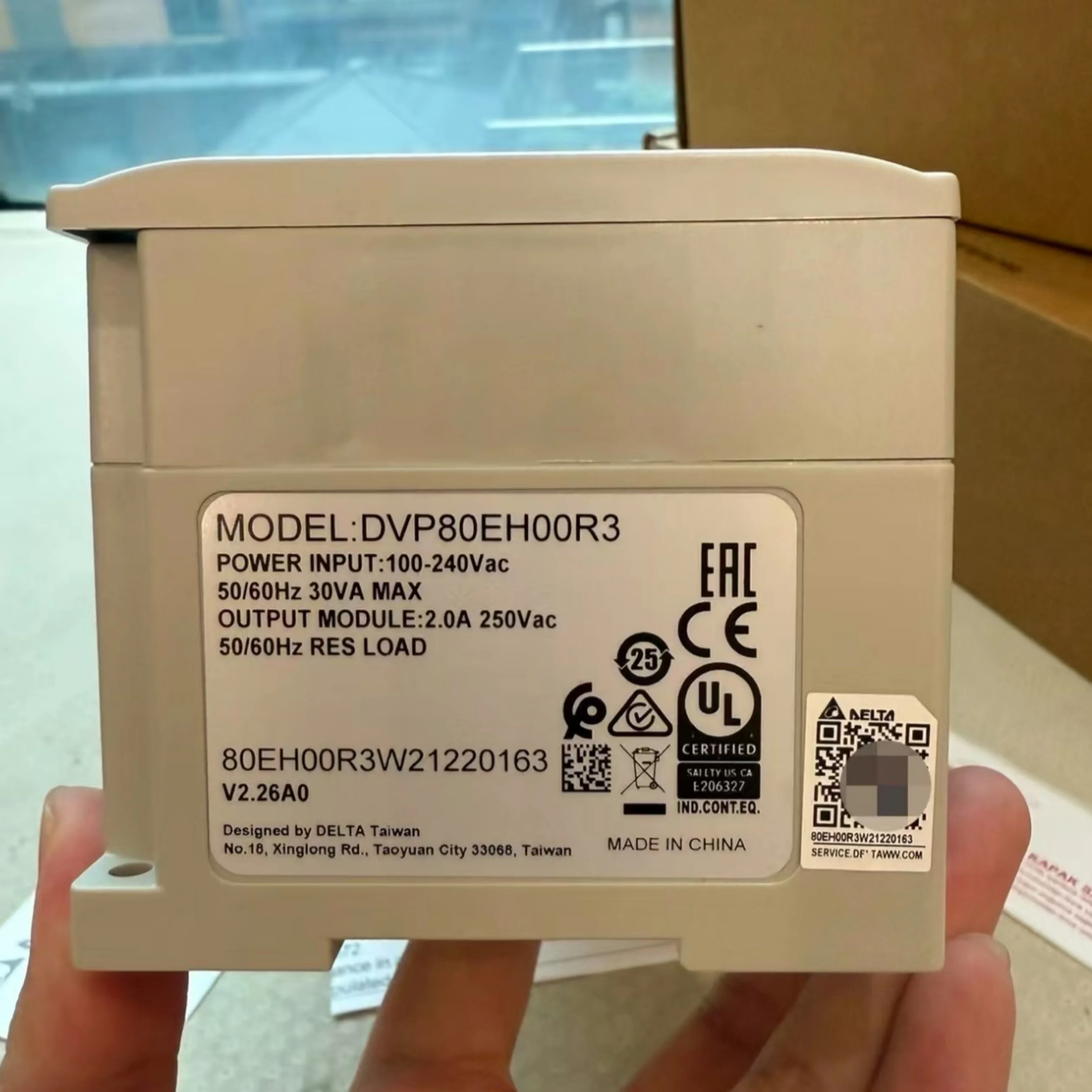 DVP80EH00R3 DVP80EH00T3 PLC 모듈 새로운 원본