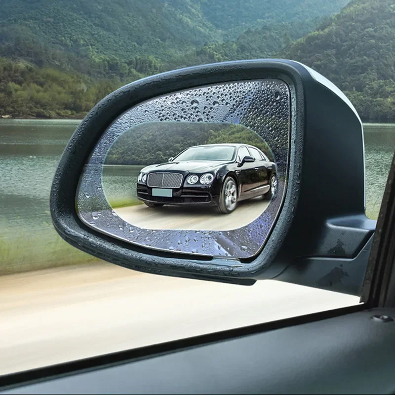 Juego de 2 uds de película protectora para espejo retrovisor, película antiniebla a prueba de lluvia, membrana impermeable para ventanas de coche, accesorios duraderos para automóviles